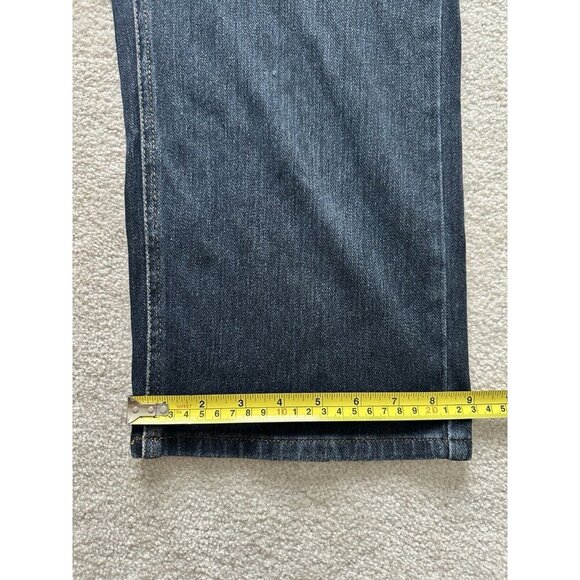 LL Bean Size 14 Reg Womens High Rise Classic Fit Straight Leg Blue Denim Jeans - Picture 9 of 12